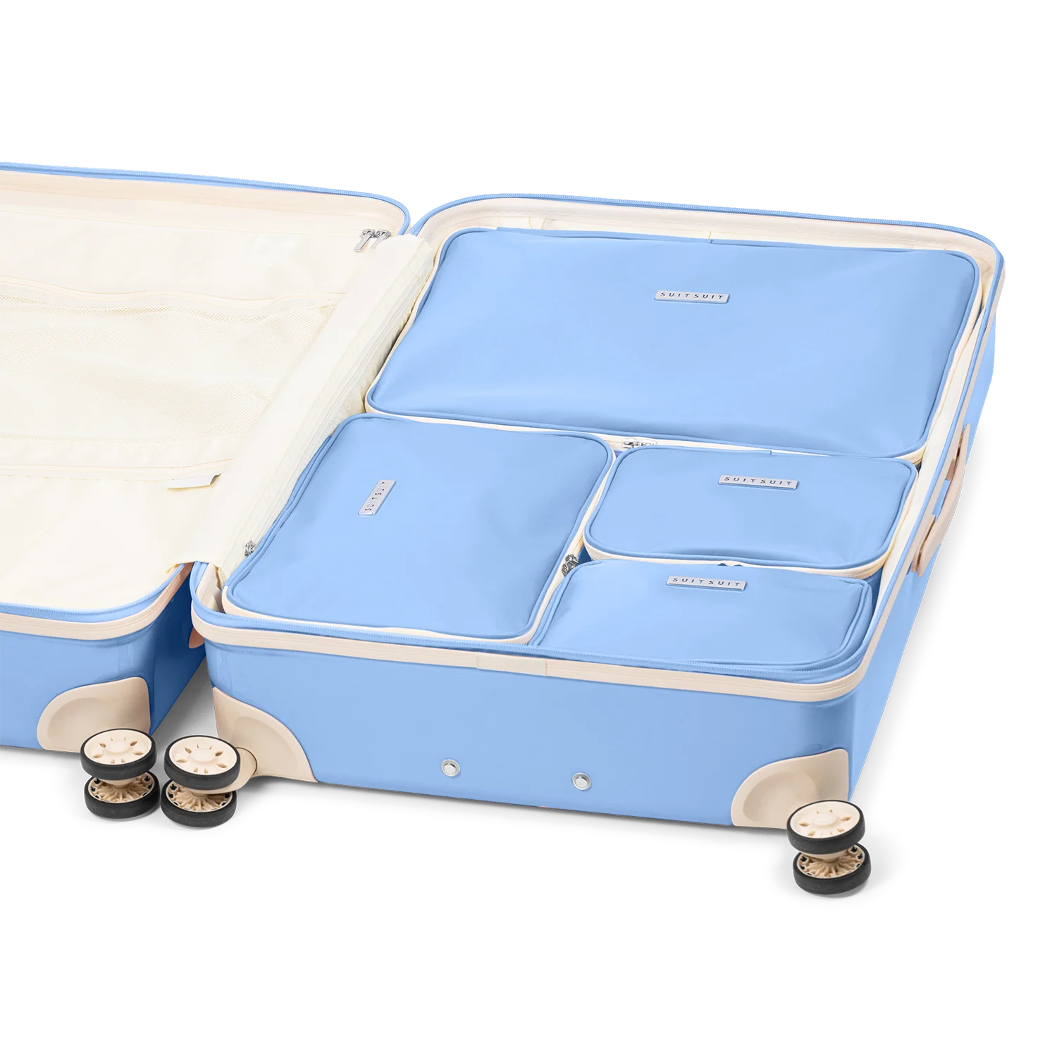Fabulous Fifties - Chambray Blue - Packing Cube Set (76 cm) - Image 3
